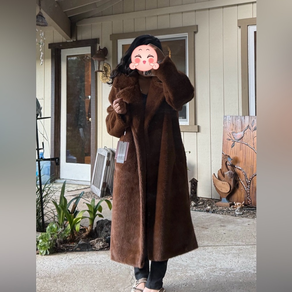 Avec Les Filles oversized faux fur coat - Picture 14 of 14